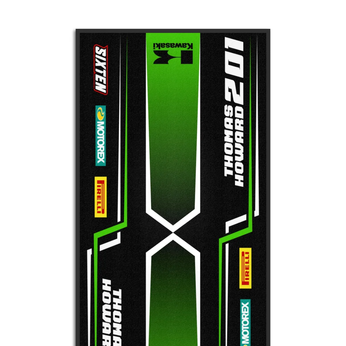 Gepersonaliseerde Kawasaki-mat