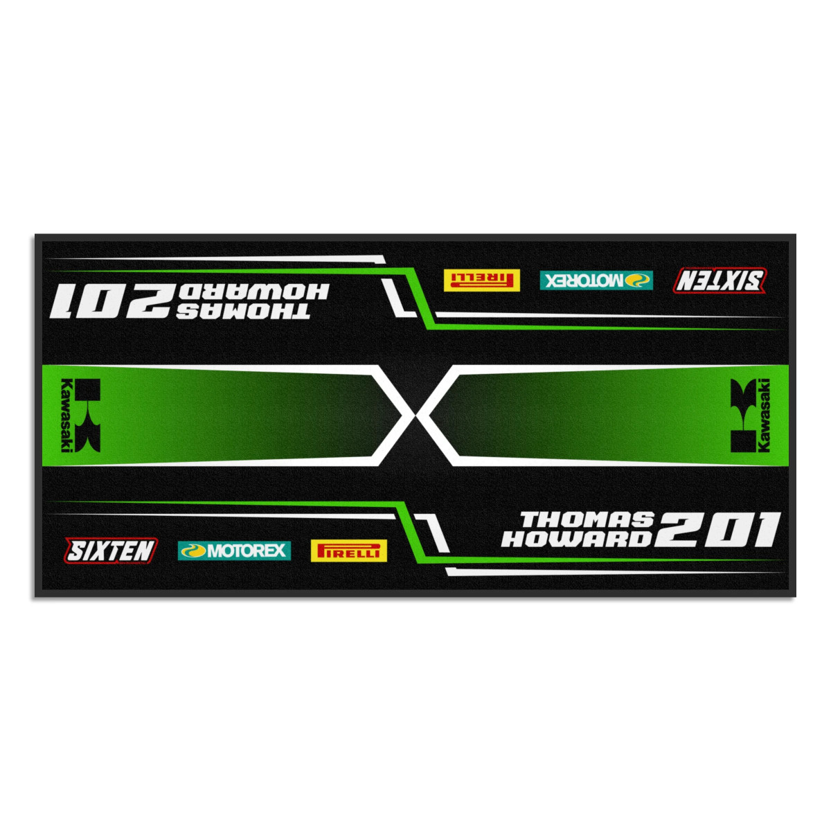 Gepersonaliseerde Kawasaki-mat