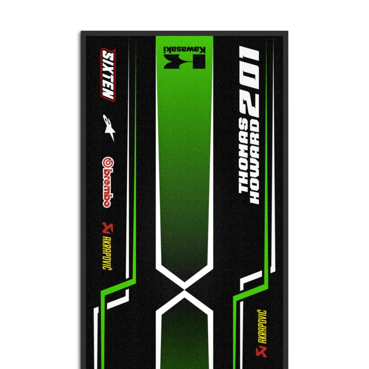 Gepersonaliseerde Kawasaki-mat