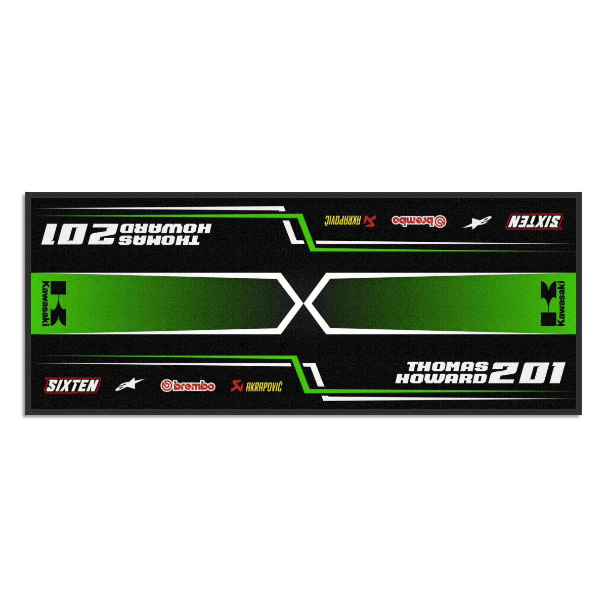 Gepersonaliseerde Kawasaki-mat