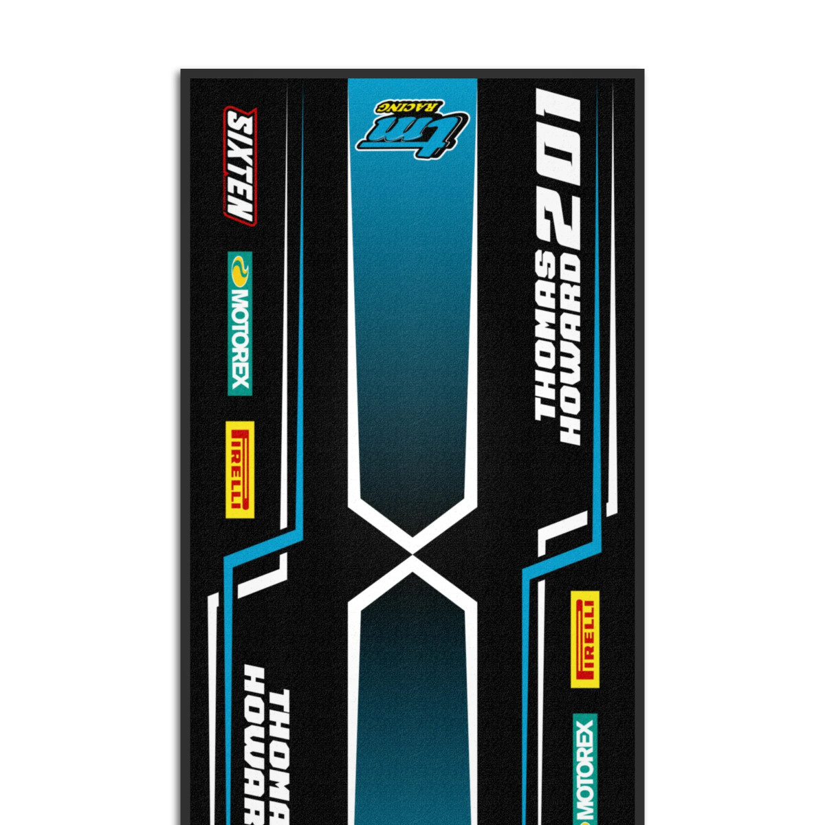 Gepersonaliseerde TM Racing-mat