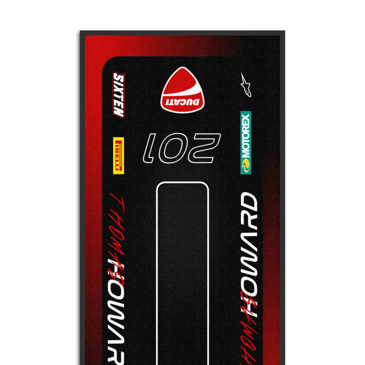 Tapis Personnalisé Ducati Moto, Quad, Motorsport