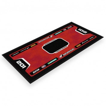 tapis motocross Honda rouge